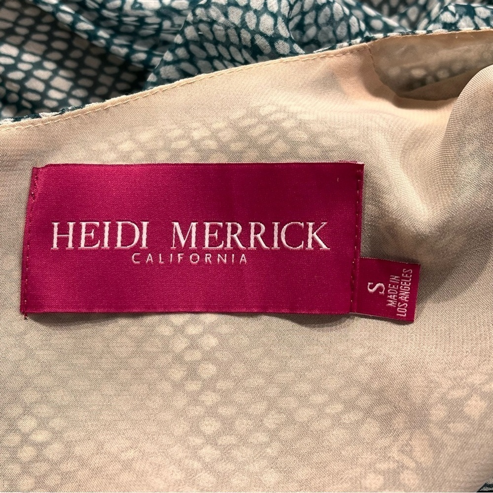 Heidi Merrick San Simeon Chiffon Maxi Dress Sz-S - Picture 11 of 12